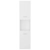 vidaXL Bathroom Cabinet White 30x30x130 cm Engineered Wood