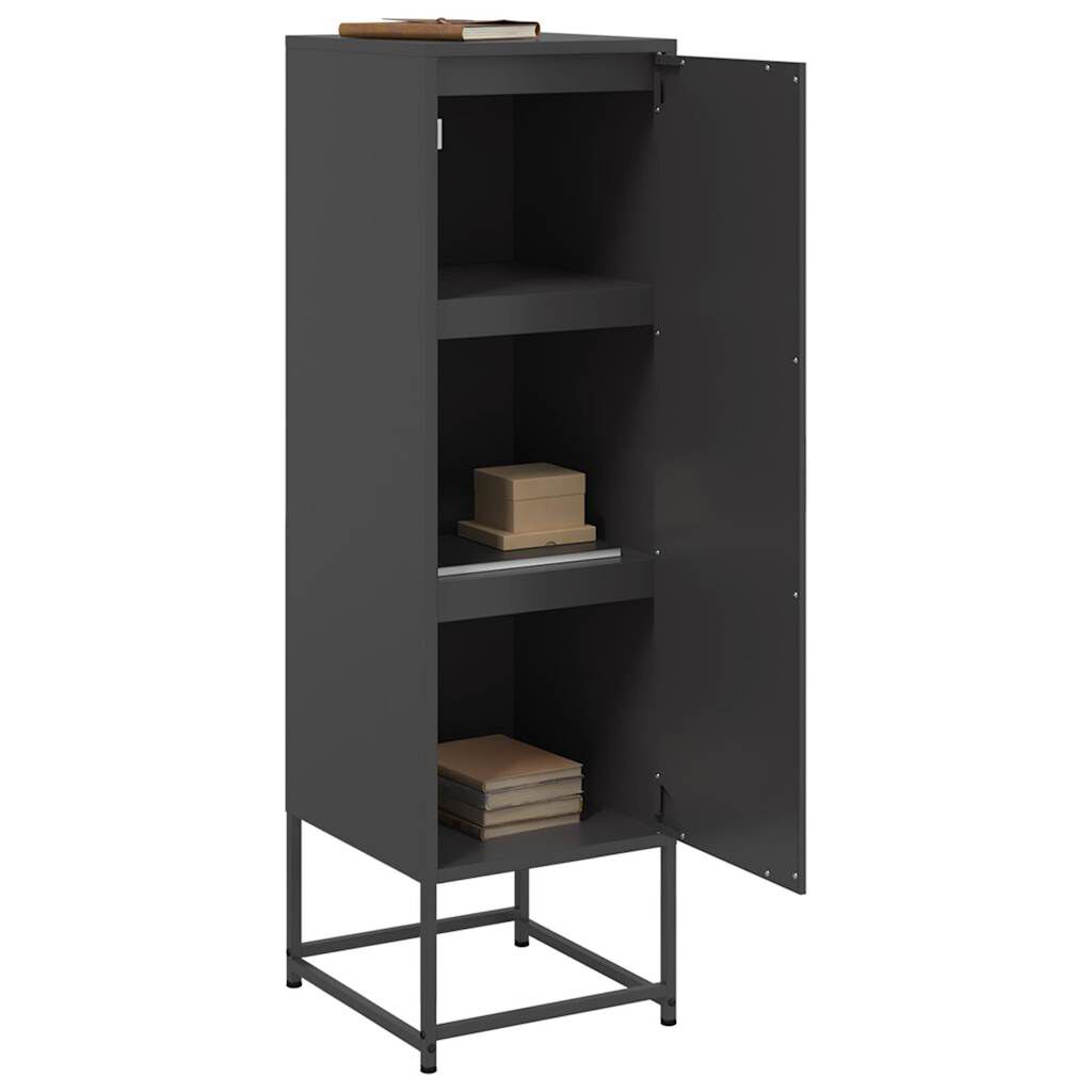 vidaXL Highboard Black 36x39x123 cm Steel