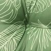 vidaXL Garden Bench Cushion Leaf Pattern 200x50x7 cm Fabric