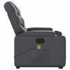 vidaXL Electric Stand up Massage Recliner Chair Grey Faux Leather