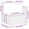 vidaXL 7 Piece Garden Lounge Set with Cushions Brown Poly Rattan