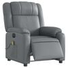 vidaXL Electric Massage Recliner Chair Grey Faux Leather