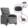 vidaXL Electric Massage Recliner Chair Grey Faux Leather