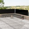 vidaXL Retractable Side Awning Black 180x1000 cm