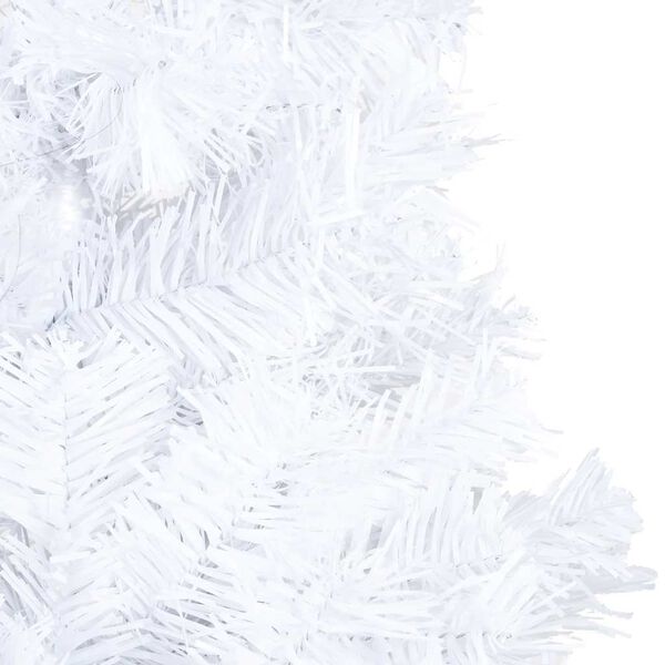 vidaXL Artificial Pre-lit Christmas Tree with Ball Set White 120 cm PVC
