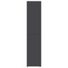 vidaXL Shoe Cabinet Grey 80x39x178 cm Engineered Wood