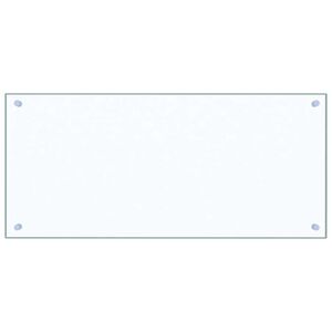 vidaXL Kitchen Backsplash Transparent 90 x 40 cm Tempered Glass