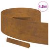vidaXL Lawn Edging Rusty 450 x 0.05 x 25 cm Weathering Steel