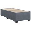 vidaXL Bed Frame without Mattress Dark Grey Twin Velvet