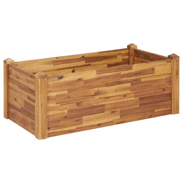 vidaXL Garden Raised Bed 110x60x44 cm Solid Acacia Wood
