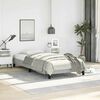 vidaXL Bed Frame without Mattress Light Grey 100x203 cm Twin XL Velvet