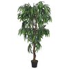 vidaXL Artificial Mango Tree 900 Leaves 180 cm Green