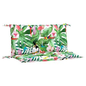 vidaXL Garden Bench Cushions 2pcs Multicolour 100x50x7cm Fabric
