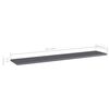 vidaXL Bookshelf Boards 4 pcs High Gloss Grey 100x20x1.5 cm Engineered Wood