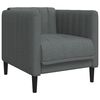 vidaXL 3 Piece Sofa Set Dark Grey Fabric
