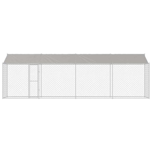 Dog Cage Silver 800 x 200 x 256 cm Galvanised Steel