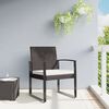 vidaXL Garden Dining Chairs 2 pcs Brown PP Rattan