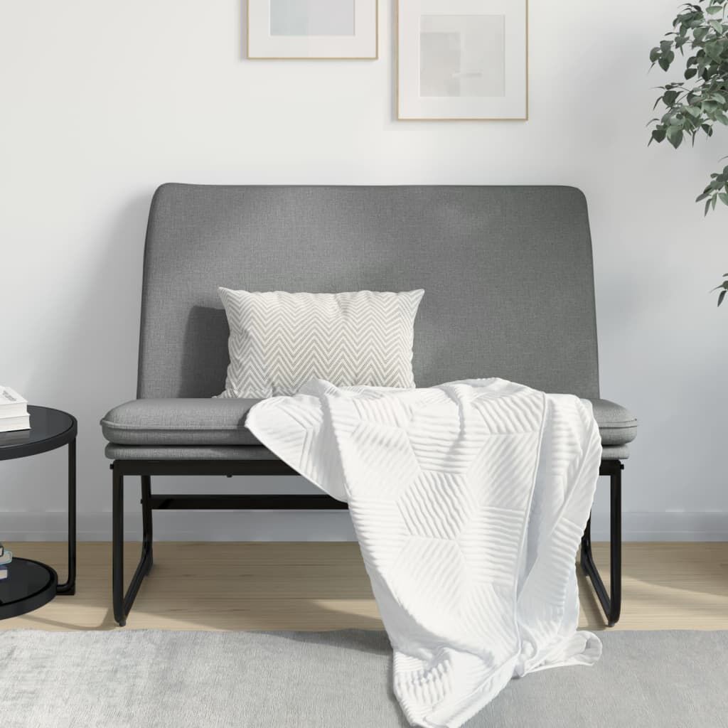 vidaXL Bench Dark Grey 100x75x76 cm Fabric
