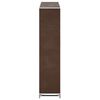 vidaXL Fabric Shoe Cabinet with Cover 115 x 28 x 110 cm Brown