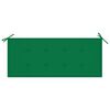 vidaXL Stacking Garden Bench with Cushion 128.5 cm Solid Teak Wood