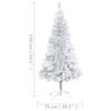 vidaXL Artificial Pre-lit Christmas Tree with Stand Silver 150 cm PET
