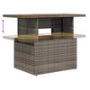 vidaXL Garden Dining Set Manual 7 pcs Grey and Navy 100 x 55 x 73 cm