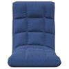 vidaXL Folding Floor Chair Blue Fabric