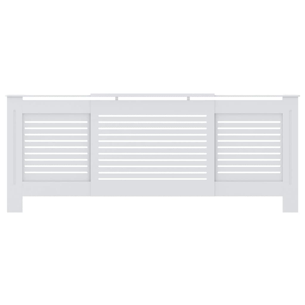 vidaXL MDF Radiator Cover White 205 cm