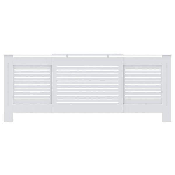 vidaXL MDF Radiator Cover White 205 cm