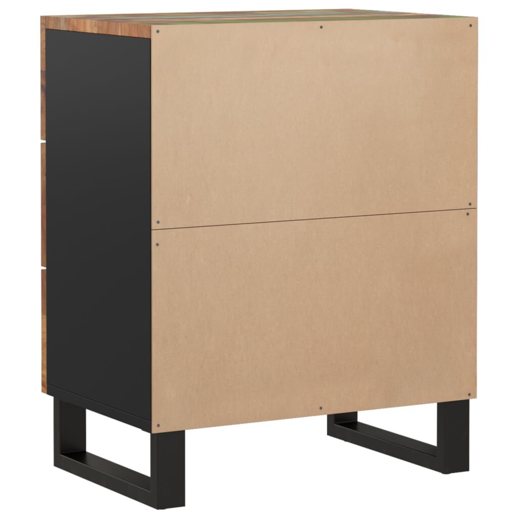 vidaXL Bedside Cabinet 50x33x62cm Solid Wood Reclaimed&Engineered Wood