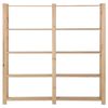 vidaXL 5-Tier Storage Rack 170x28.5x170 cm Solid Pinewood