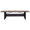 vidaXL 11 Piece Outdoor Dining Set Poly Rattan Acacia Wood Black