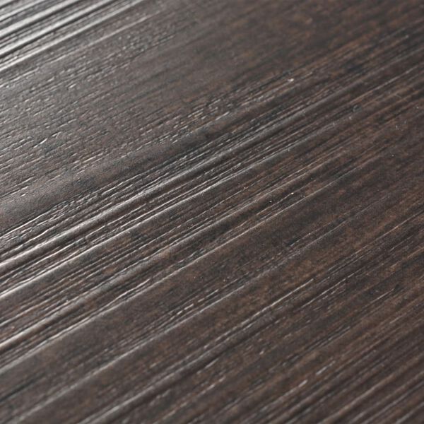 vidaXL Self-adhesive PVC Flooring Planks 5.02 m² 2 mm Dark Brown