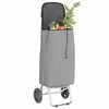 vidaXL Shopping Trolley Folding Grey 35 x 28 x 92 cm Oxford fabric