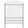 vidaXL Garden Fence 5 pcs Grey 170 x 225 cm Powder-Coated Steel