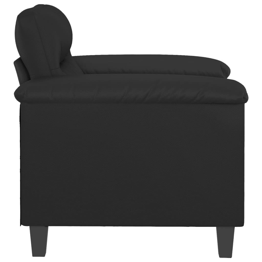 vidaXL Sofa Chair Black 60 cm Faux Leather