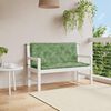 vidaXL Garden Bench Cushions 2pcs Leaf Pattern 120x50x7cm Fabric