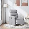 vidaXL Electric Recliner Chair Light Grey Fabric