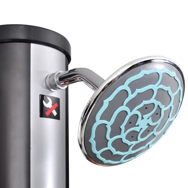 vidaXL Outdoor Solar Shower with Shower Head and Faucet 40 L