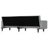 vidaXL Sofa Bed with Cushions Light Grey Fabric