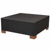 vidaXL 8 Piece Garden Lounge Set with Cushions Poly Rattan Black