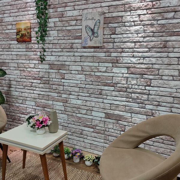 vidaXL 3D Wall Panels with Dark Grey Brick Design 10 pcs EPS