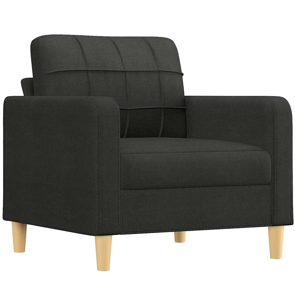 vidaXL Sofa Chair Black 60 cm Fabric