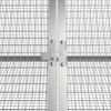 vidaXL Rabbit Cage Anthracite 504.5x80.5x71 cm Galvanised Steel