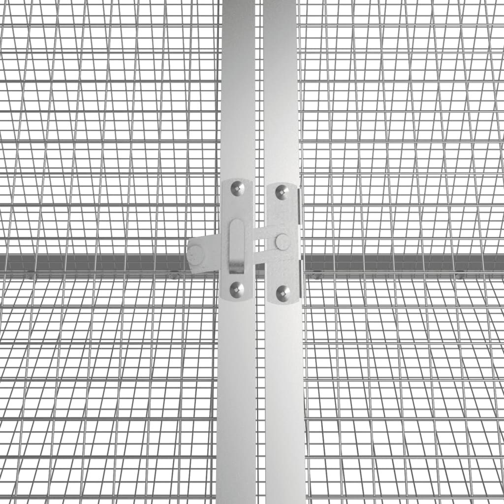 vidaXL Rabbit Cage Anthracite 504.5x80.5x71 cm Galvanised Steel