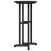 vidaXL Bar Table Black 55 x 55 x 107 cm HDPE