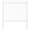 vidaXL Garden Fence 3 pcs Grey 5.1 x 0.6 m Powder-coated Steel