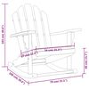 vidaXL Garden Adirondack Rocking Chair 79x100x103 cm Solid Wood Teak