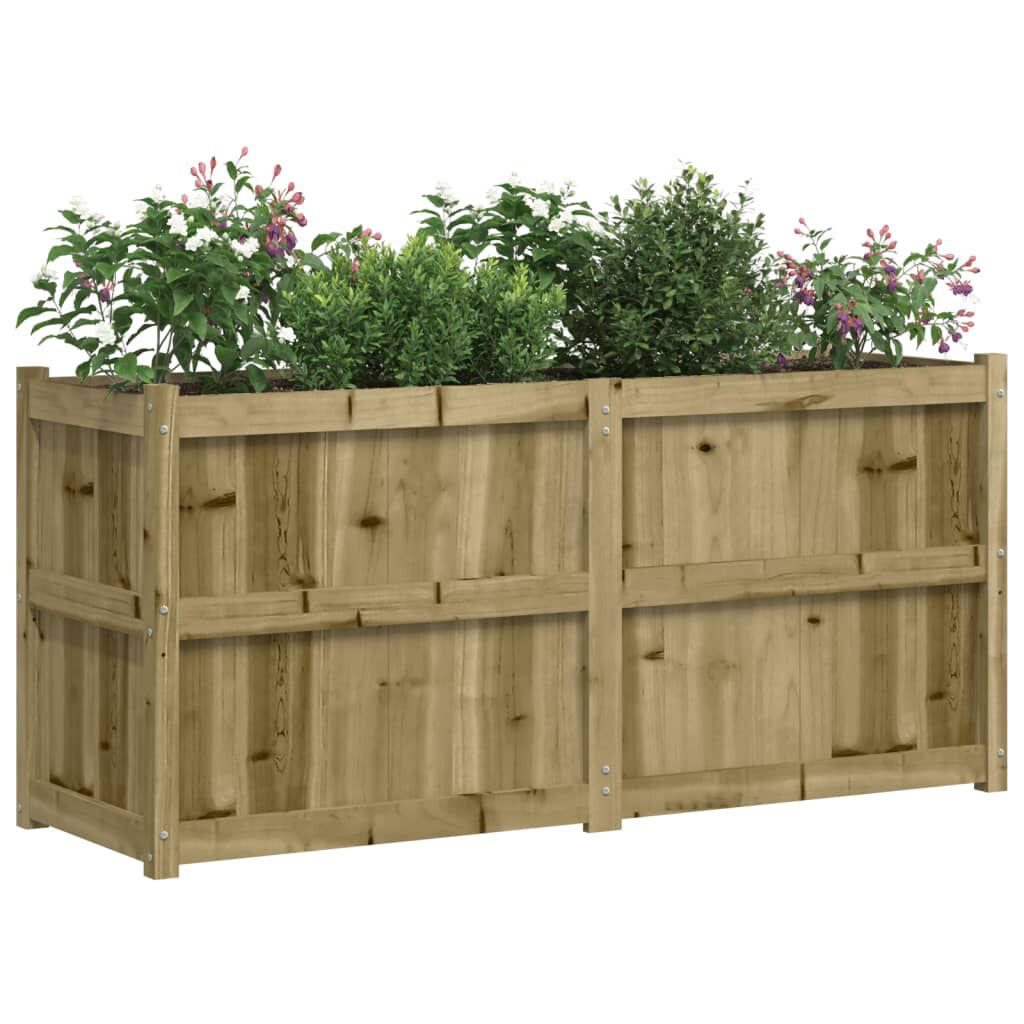 vidaXL Garden Planter 150x50x70 cm Impregnated Wood Pine