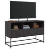vidaXL TV Cabinet Black 100.5x39x60.5 cm Steel